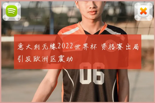 意大利无缘2022世界杯 资格赛出局引发欧洲区震动
